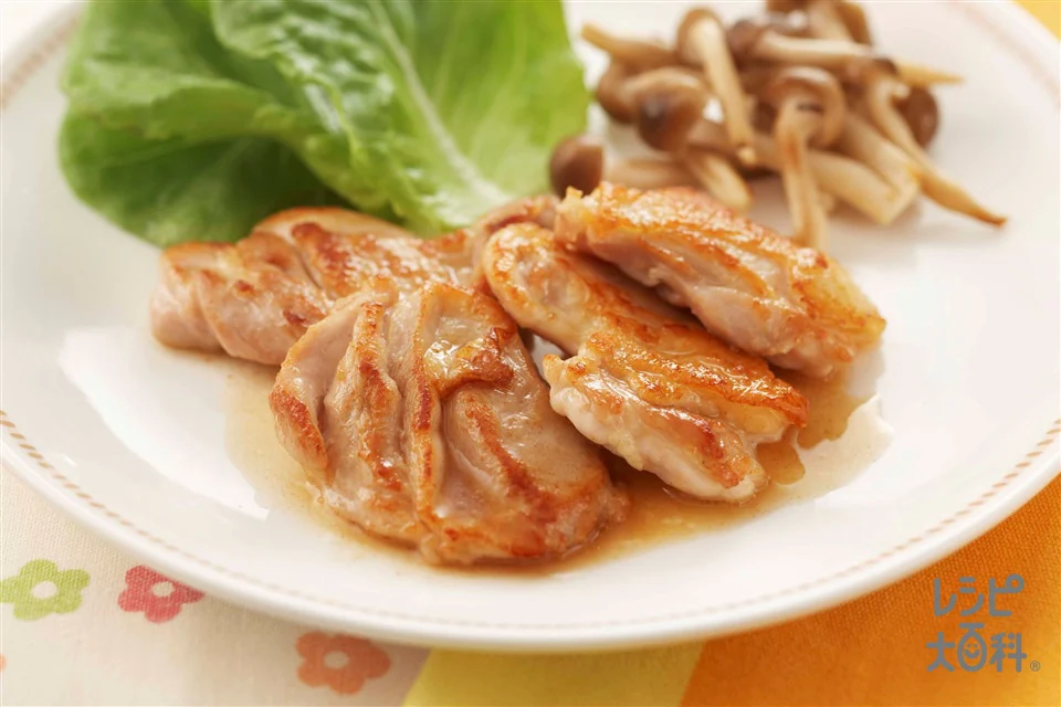 から揚げ用もも肉で!簡単チキンソテー
