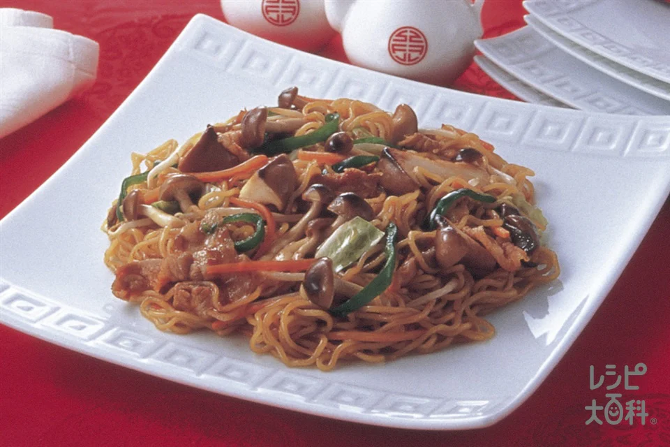 もやしのピリ辛焼きそば