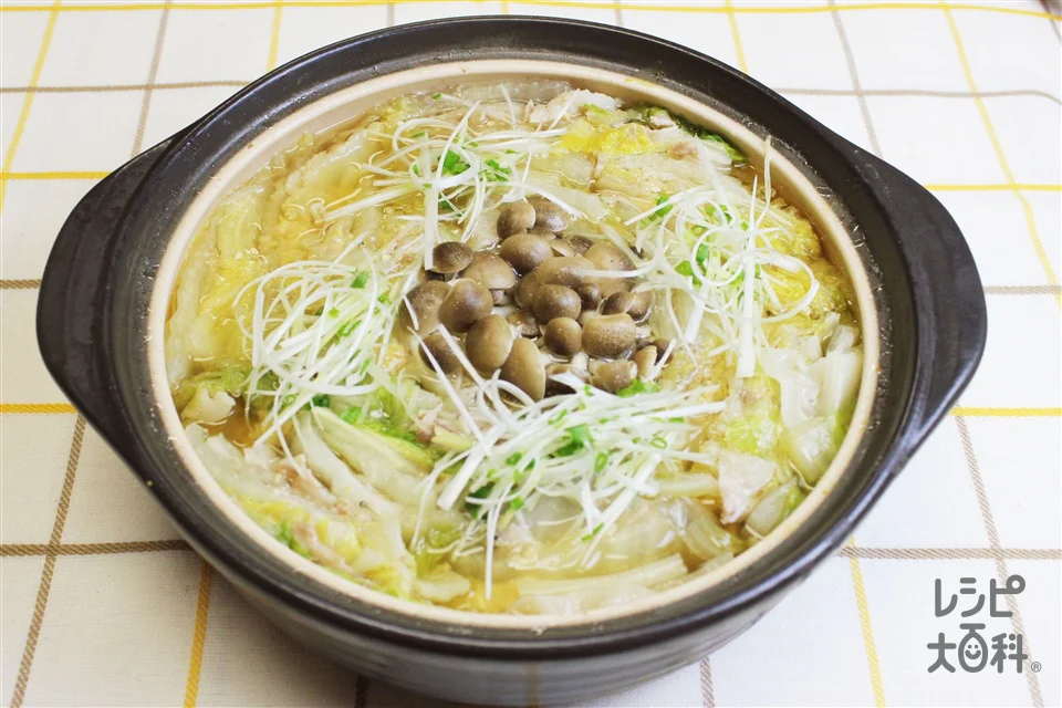 豚バラと白菜の重ね鍋 みそ味
