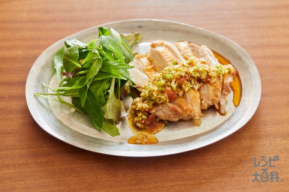 カリカリ鶏肉のうま梅ソース