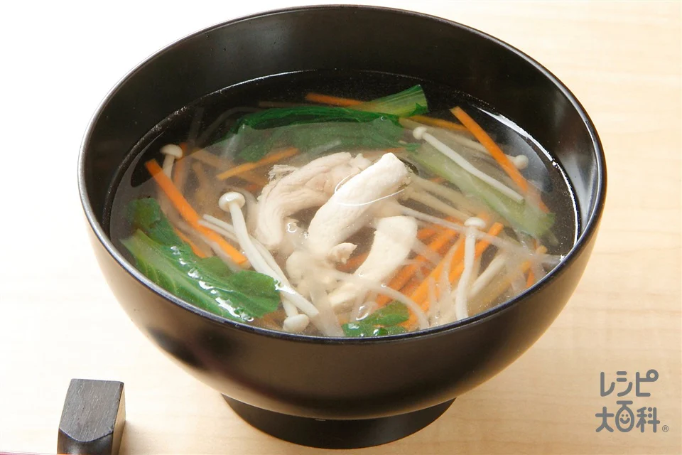 根菜と鶏肉の沢煮椀