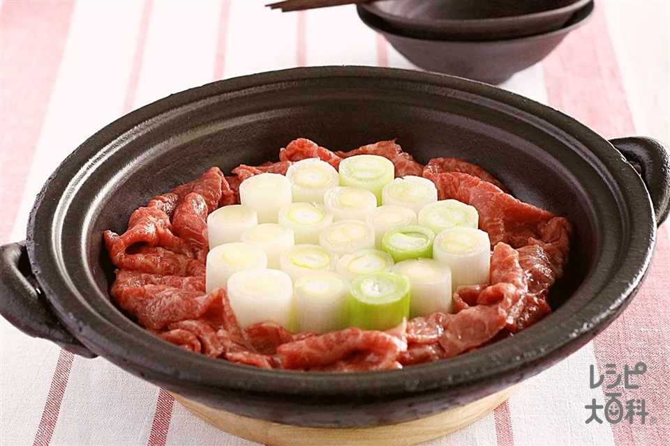 「ほんだし」で作る！スタンディングネギ鍋