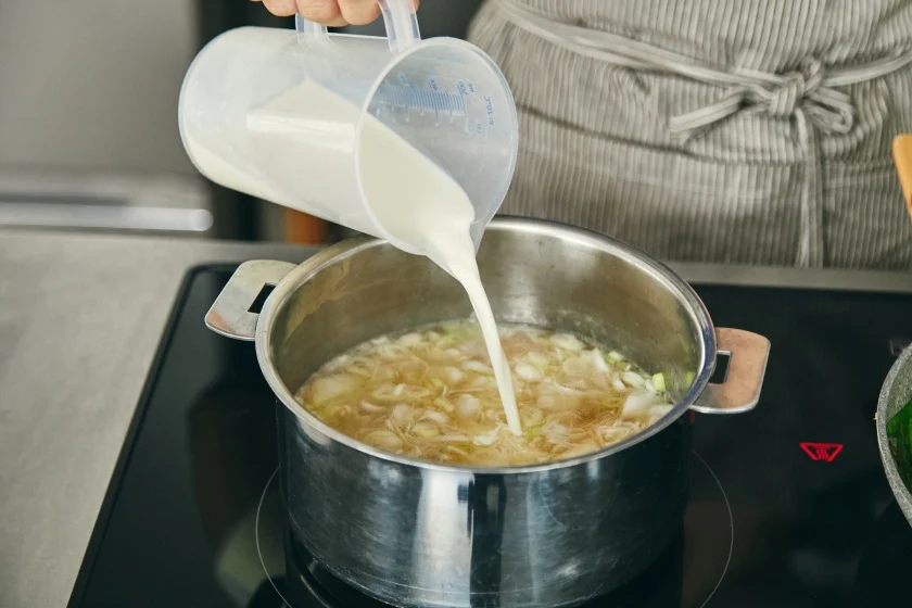 里芋とねぎの豆乳スープのつくり方_2_1