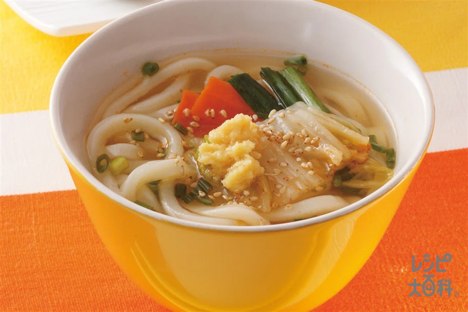 シメのうどん　おろししょうがでさっぱりうどん