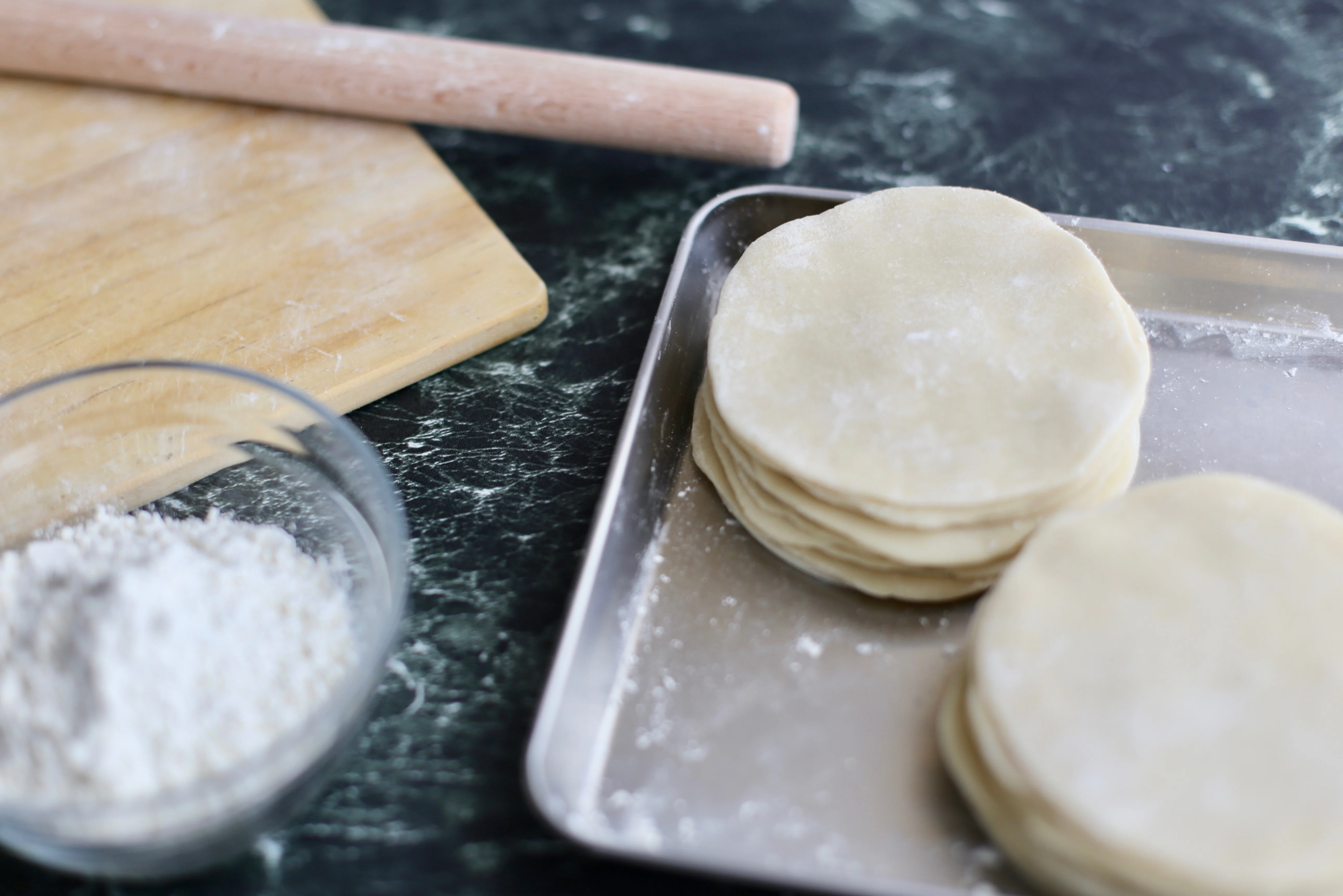 冷蔵庫のあまりもの
BeforeAfter
＜餃子の皮レシピ編＞