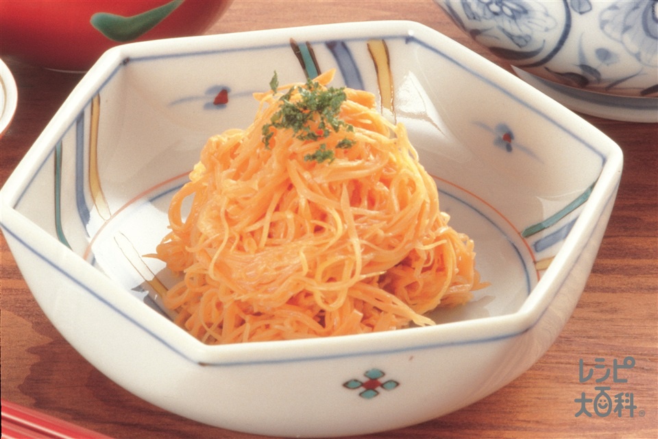にんじんのピーナッツあえ