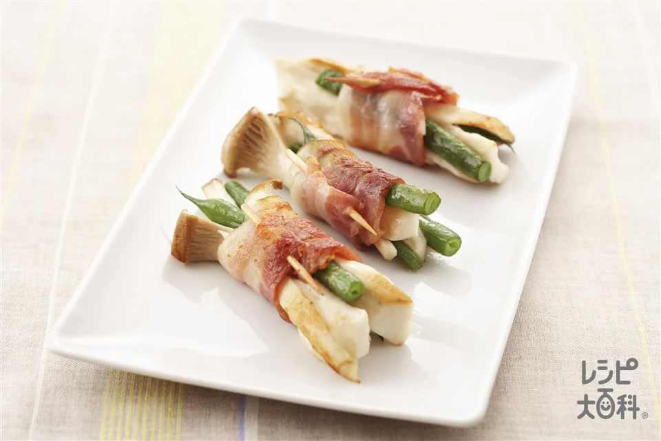 ベーコンの野菜巻き