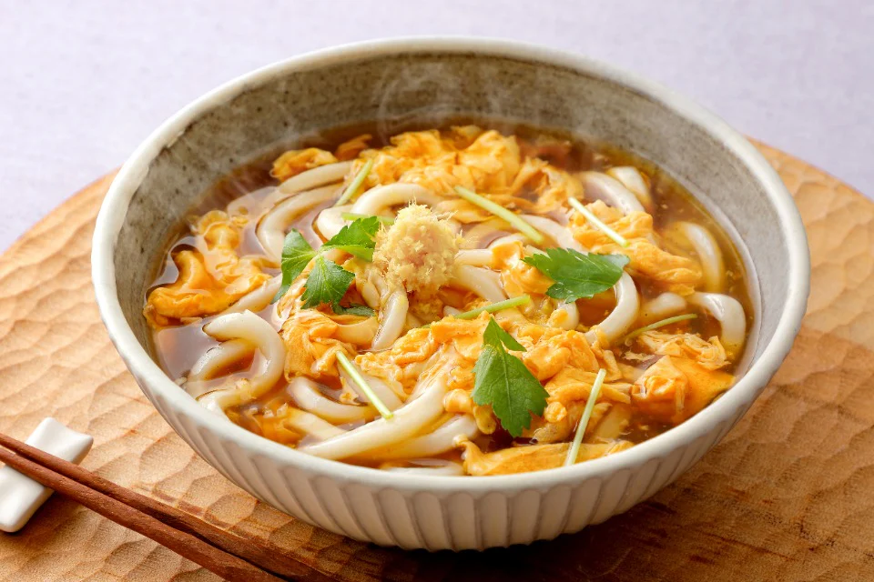 あんかけ卵とじうどん＜塩分控えめ＞