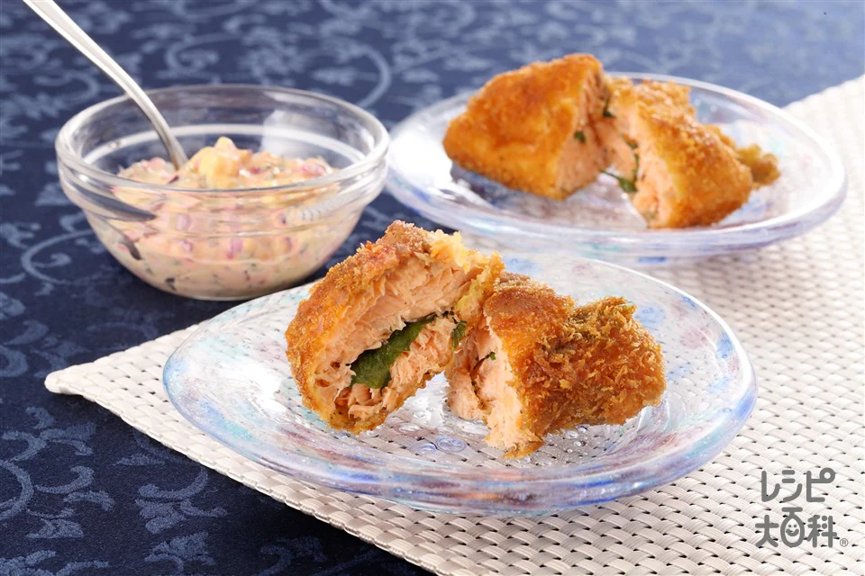 さけのしそはさみ揚げ&和風タルタルソース