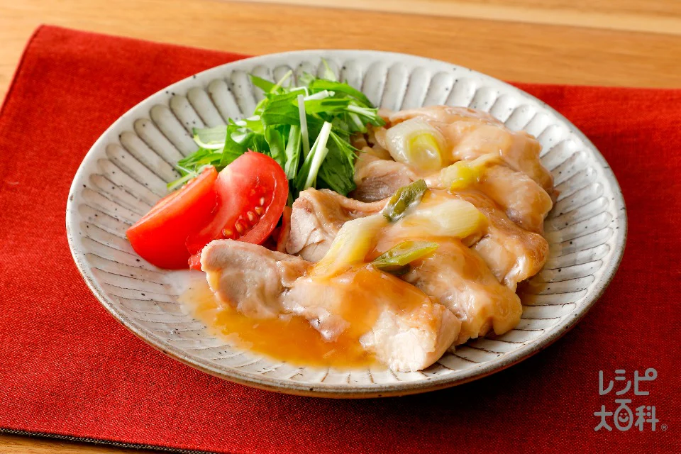 鶏もも肉で簡単蒸し鶏