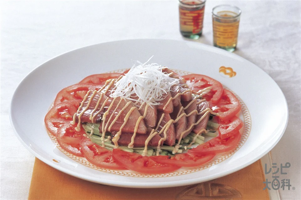 かつおの中華風カルパッチョ