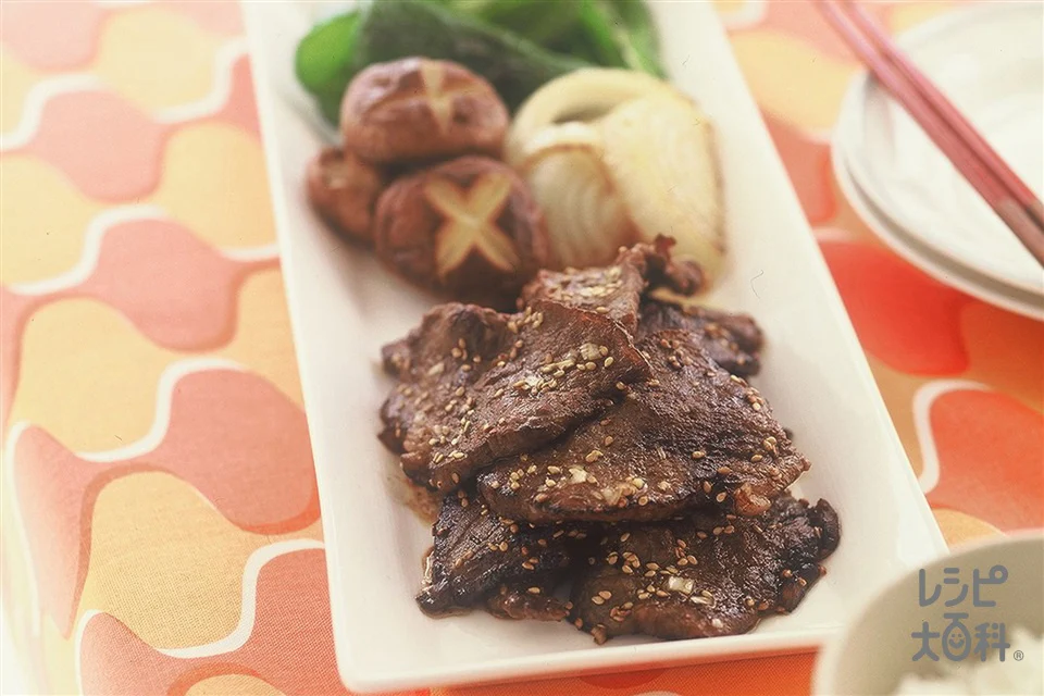 焼肉　野菜のソテー添え