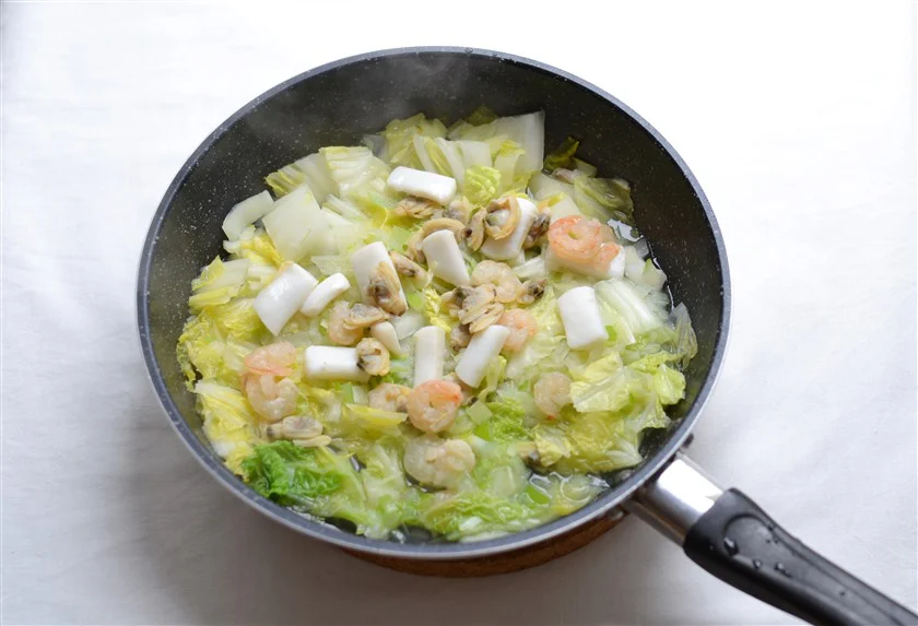 白菜と海鮮の中華丼のつくり方_3_1