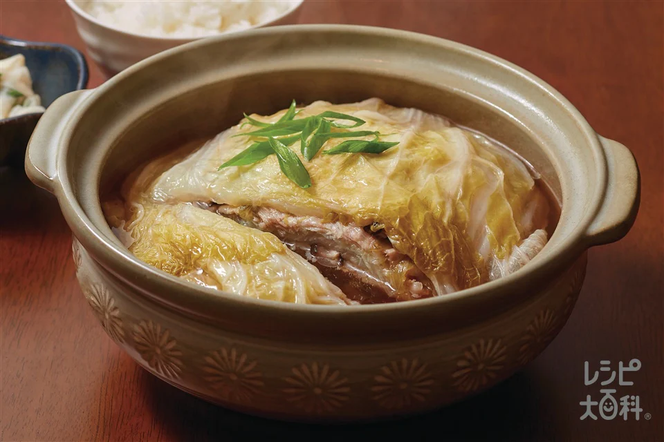 豚バラと白菜のとろ～り重ね鍋