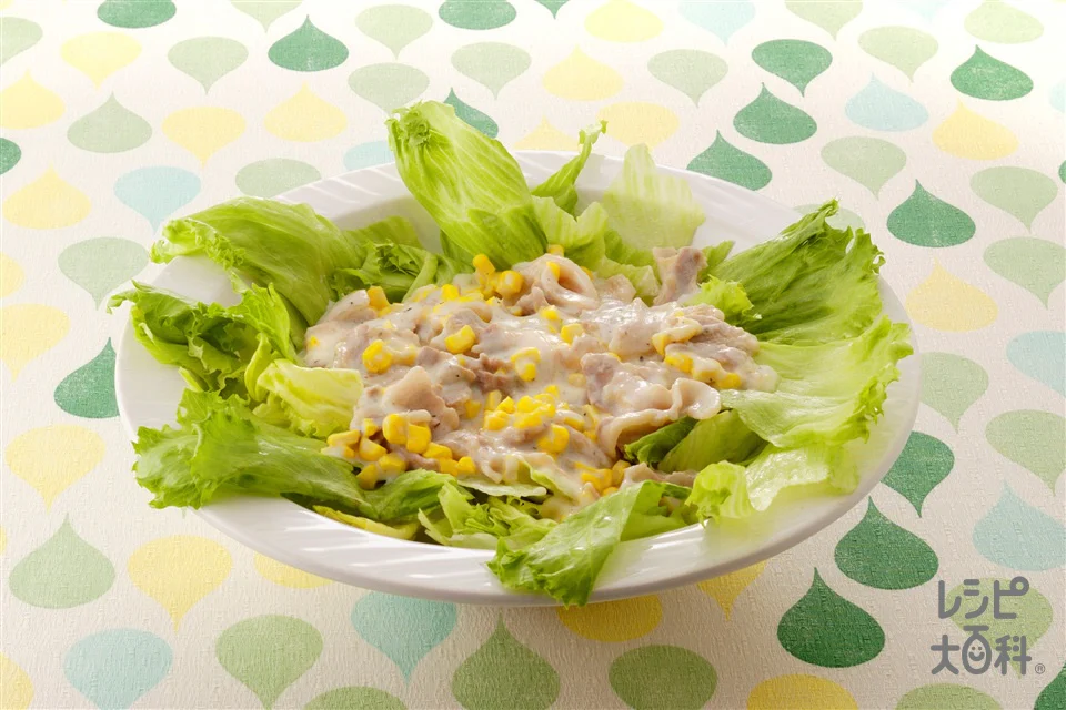 シャキシャキレタスのクリームがけ
