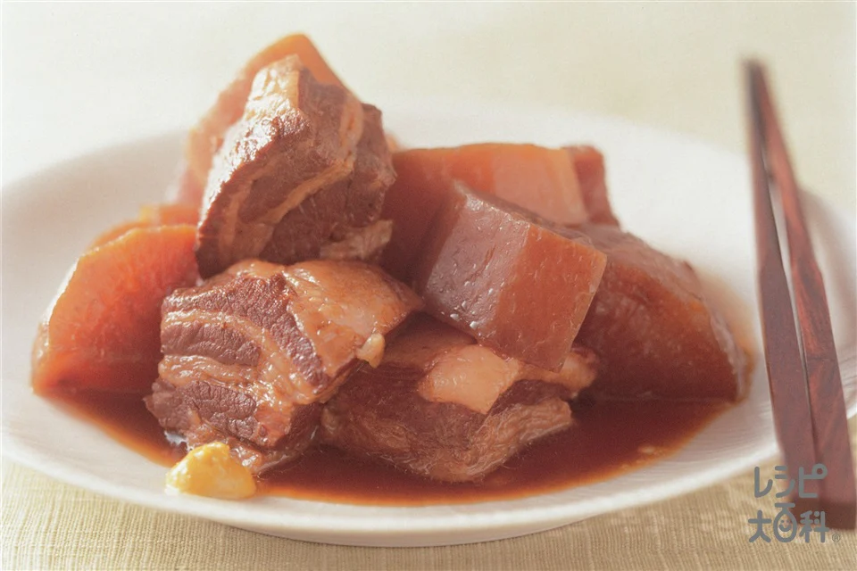 大根と豚バラ肉のラフティ