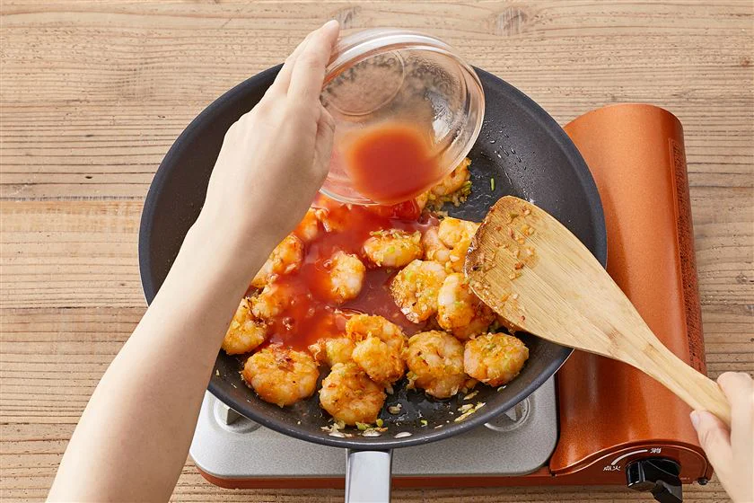 こだわり手作り！エビのチリソース炒め（干焼蝦仁）のつくり方_5_1
