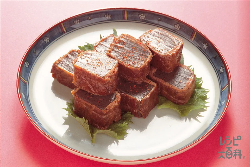 こんにゃくの牛肉巻き