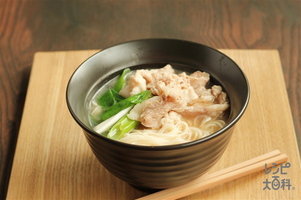 煮麺ガス おなべひとつで／うま鶏スープにゅうめん | レシピサイトNadia