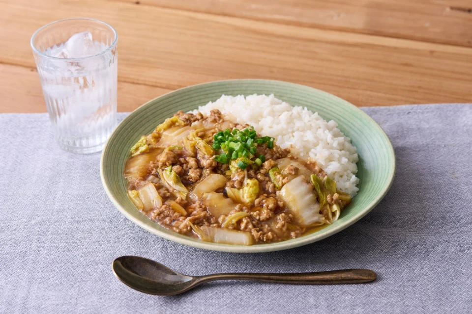 白菜と豚肉のうま煮丼