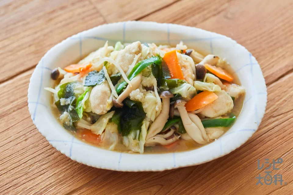 カット野菜で！鶏ささみのみぞれ煮
