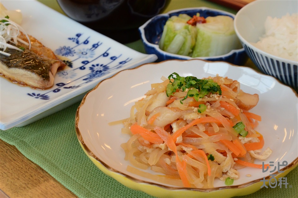 大根のひき菜炒り