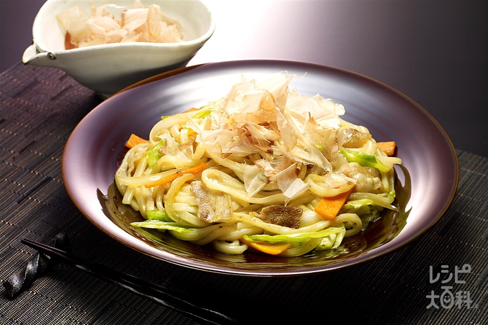 ピリ辛焼きうどん