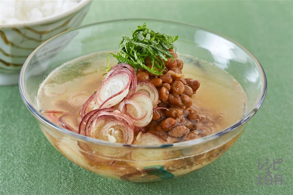 納豆とみょうが・青じその冷やし汁