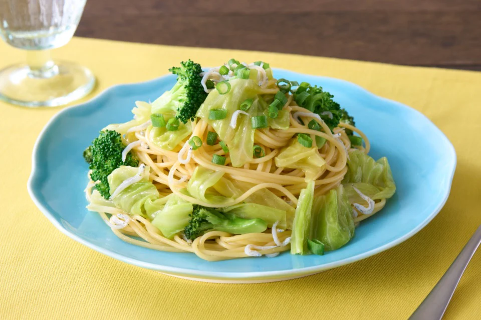 しらすとキャベツの和風パスタ