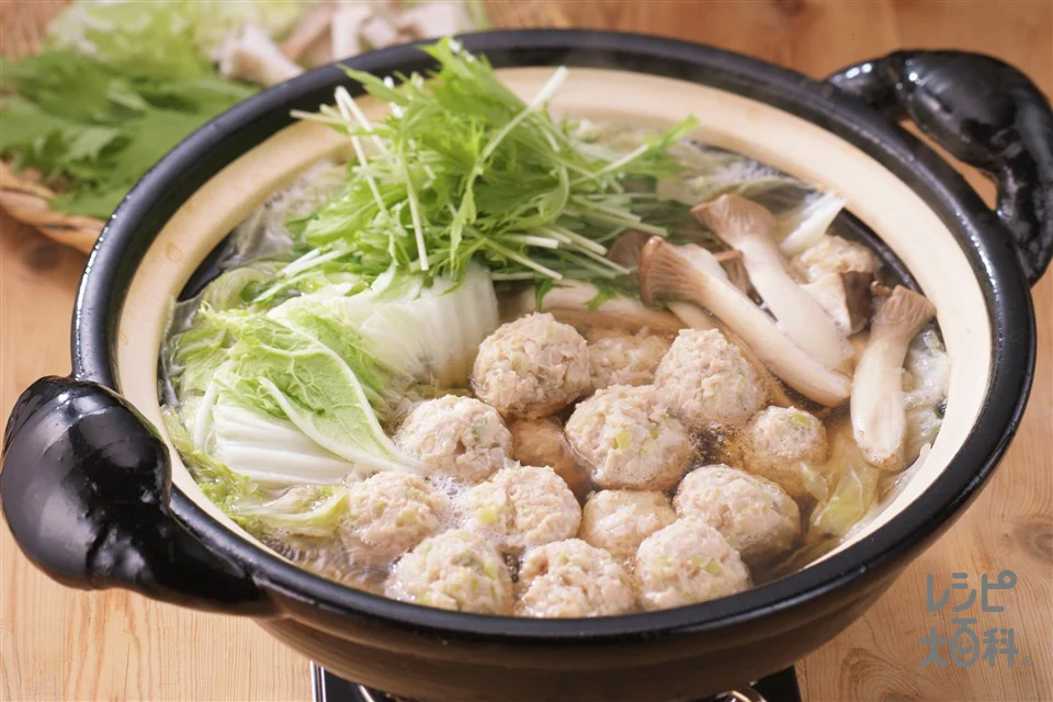 鶏ねぎ団子鍋