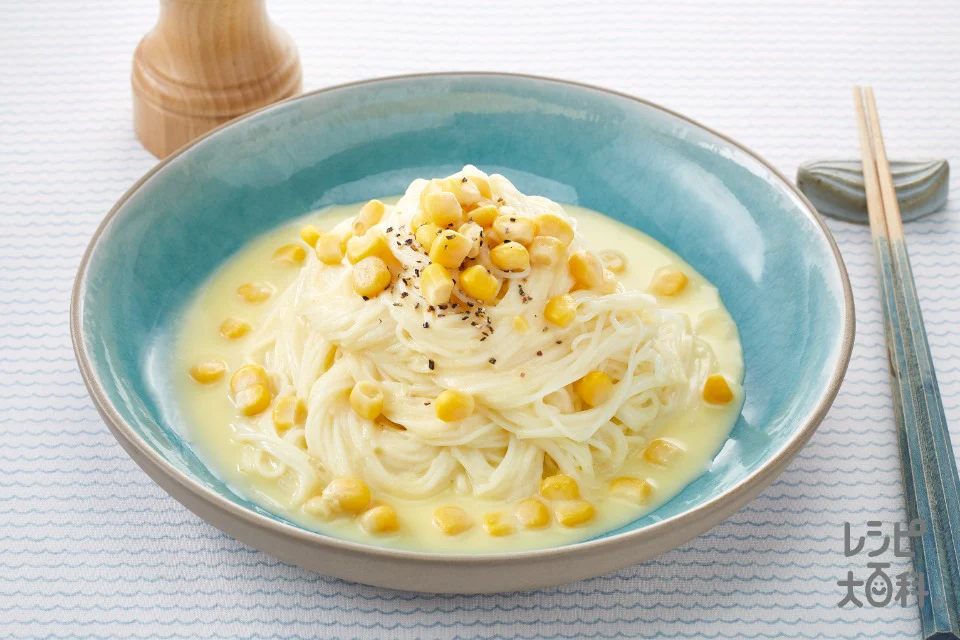 冷製コーンそうめん