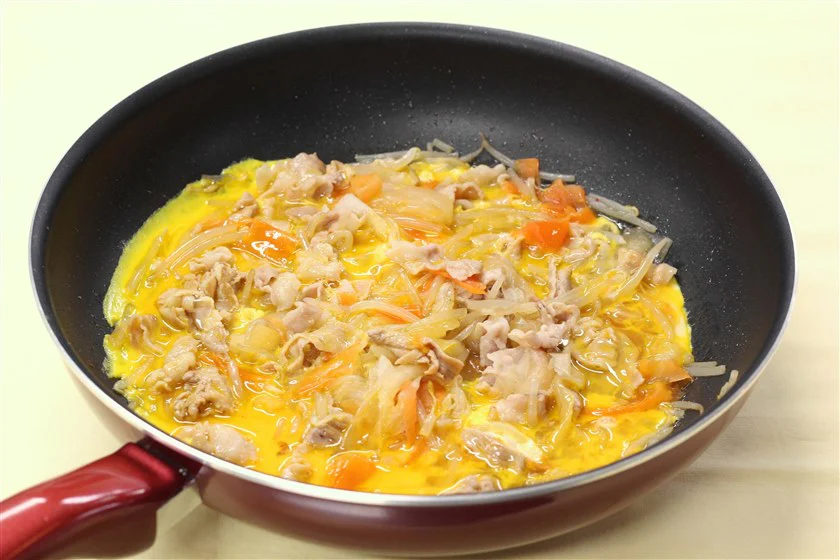豚バラ大根の卵とじ丼のつくり方_2_1