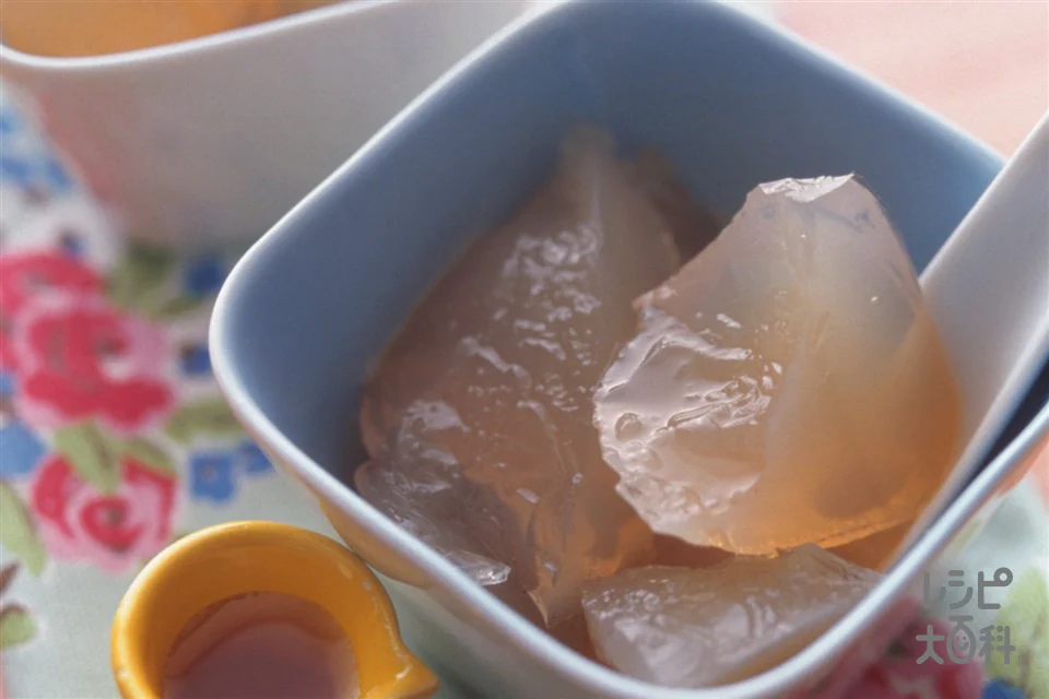 ウーロン茶かんのキャラメルソース
