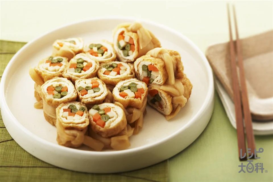 にんじんといんげんの信田煮