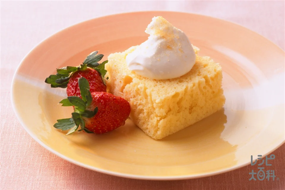 簡単レンジ・シフォンケーキ