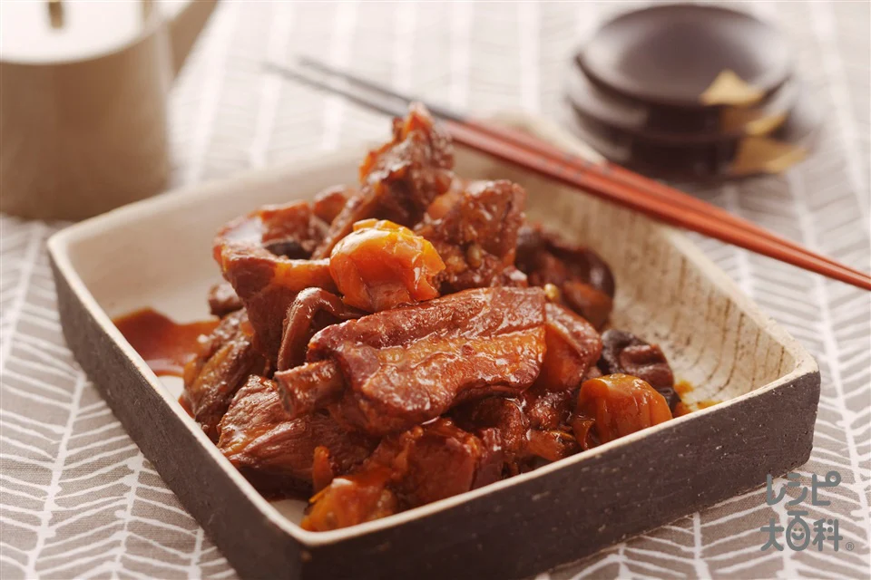 スペアリブときんかんのつや煮