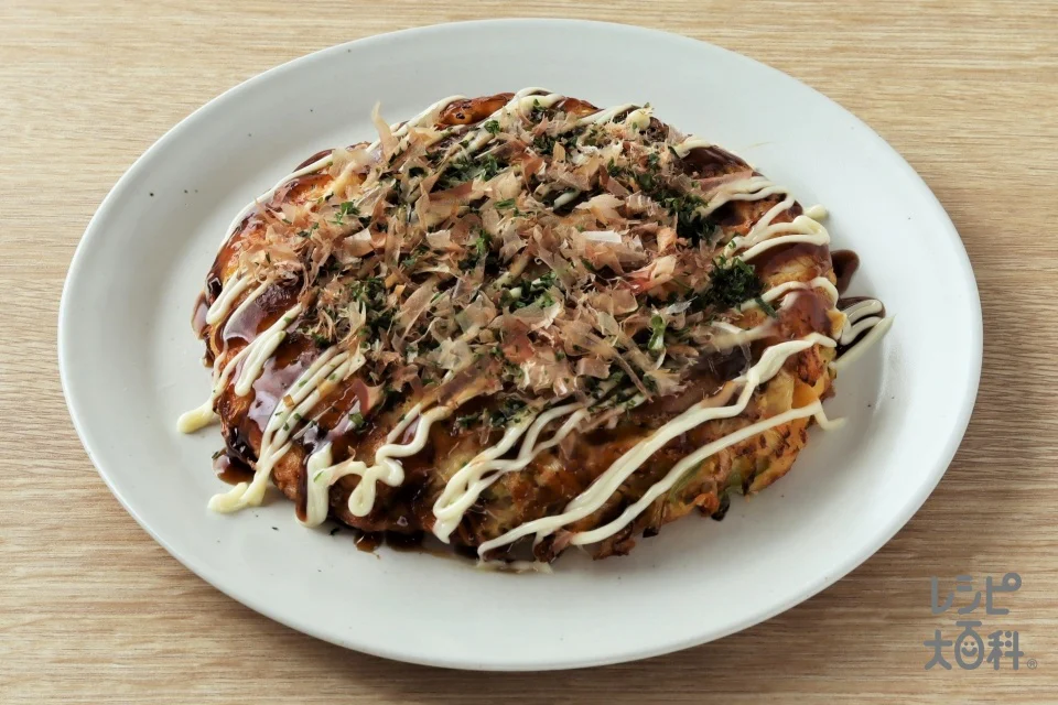 にんじんと豆腐のふわふわお好み焼き