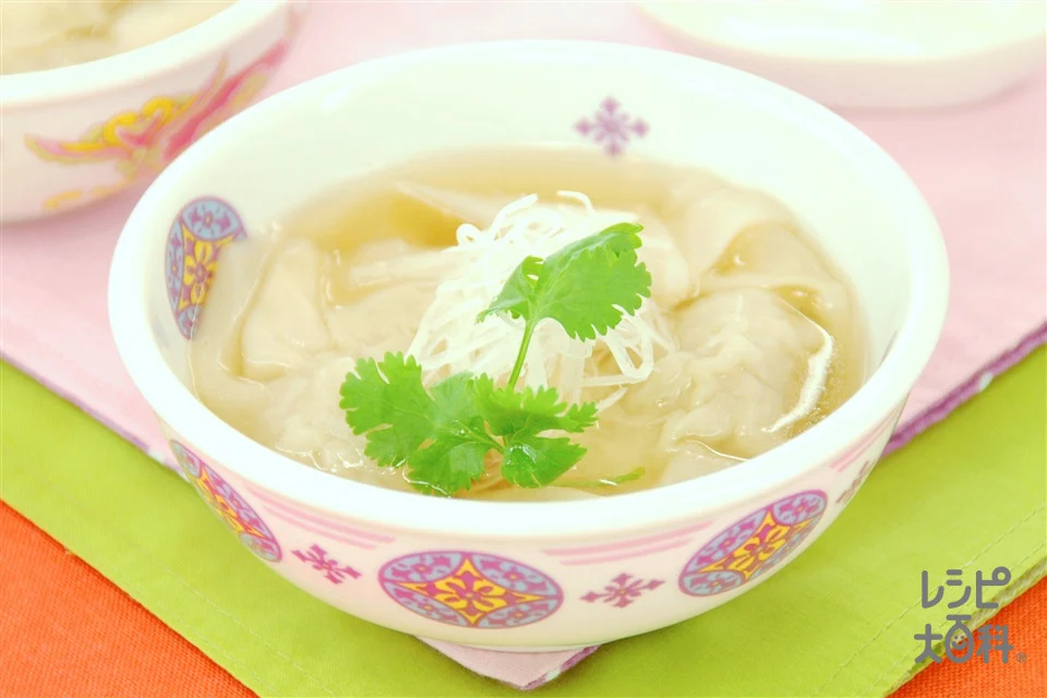 ごぼう入りワンタンスープ