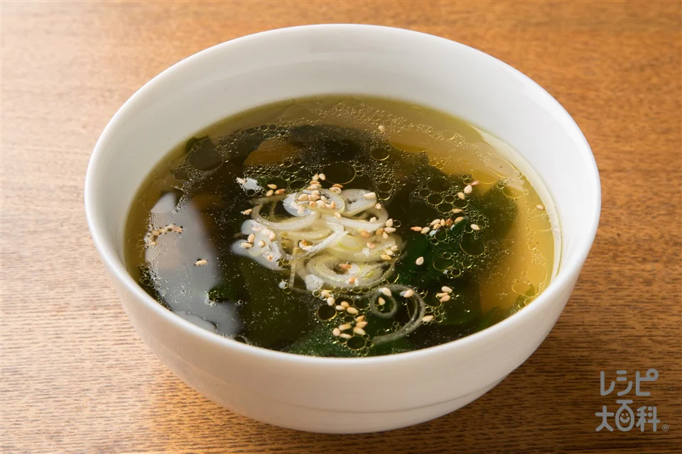 シャキシャキ食感!わかめスープ