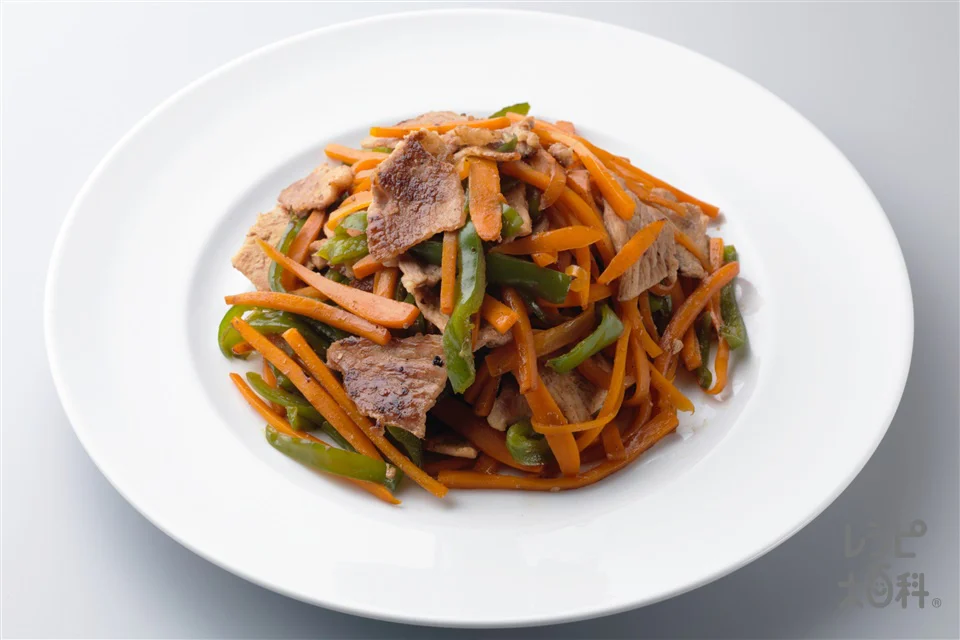 豚肉のにんじんたっぷりソテー　