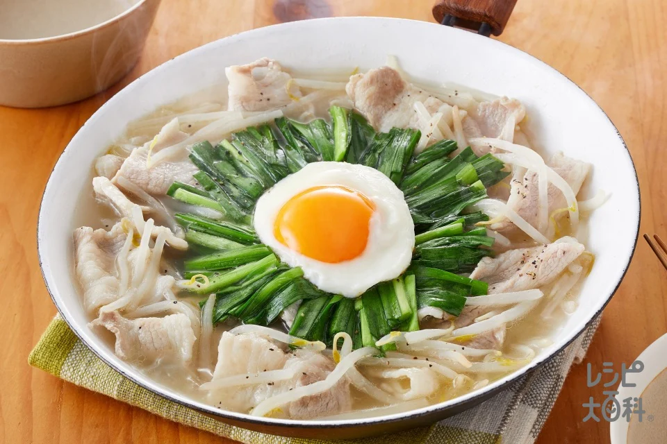 にら玉炒め鍋