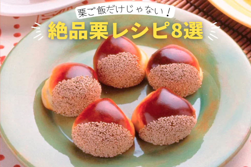 栗ご飯だけじゃない！
人気の絶品栗レシピ８選