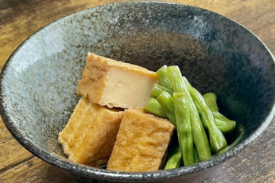厚揚げといんげんの煮びたし<塩分控えめ>