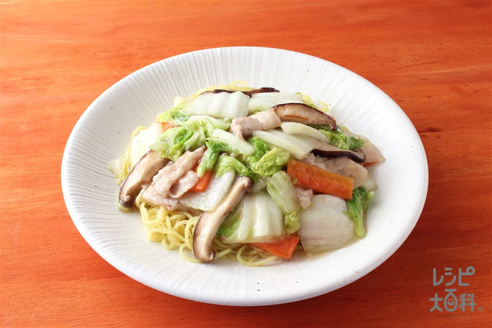 白菜たっぷり！あんかけ焼きそば