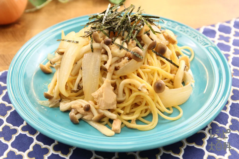 玉ねぎとツナの和風パスタ