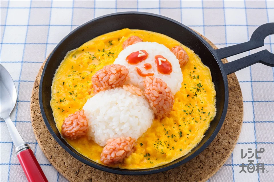 「アジパンダ」Cooking☆巻かないオムライス