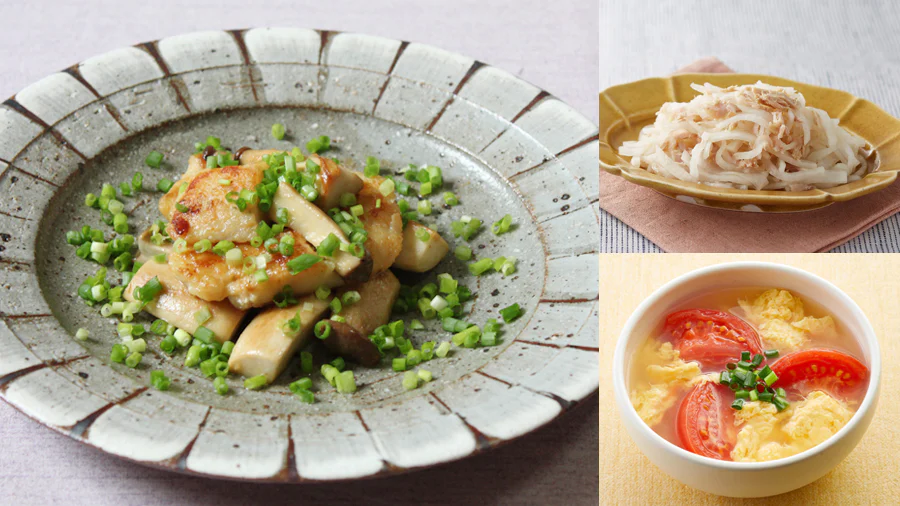 【2日目】大根のおいしさを存分に！無限大根＆白身魚のバターしょうゆ炒めの献立
