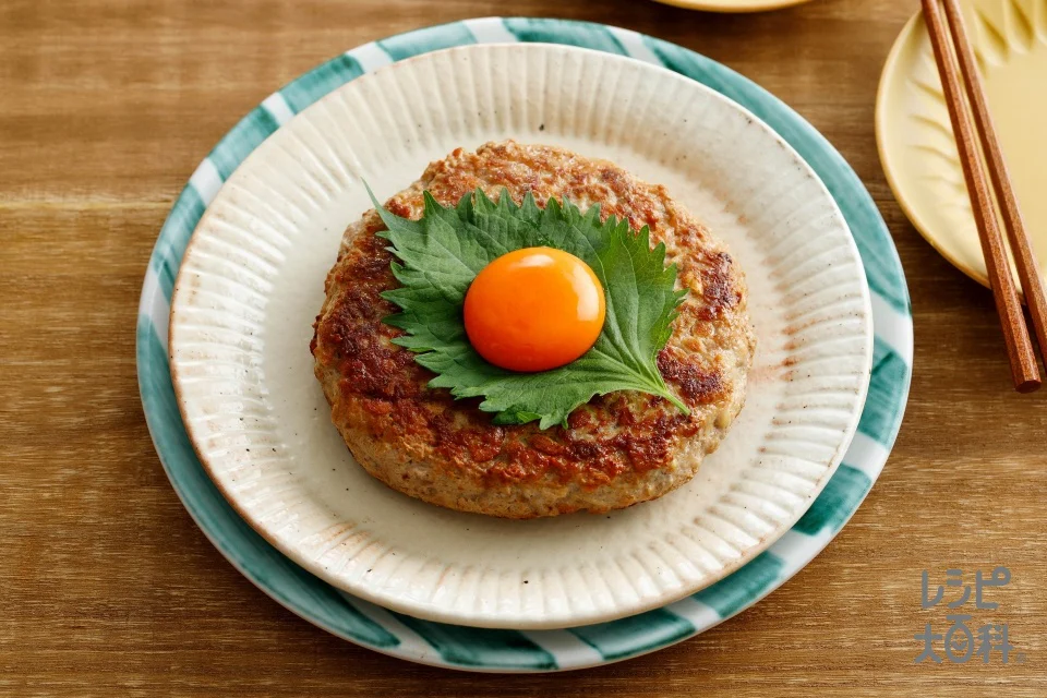 えのきでふんわり！お月見だしハンバーグ