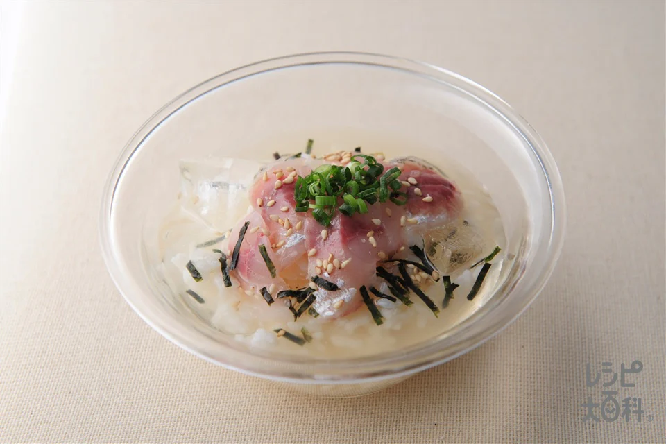 鯵の冷やし茶漬け