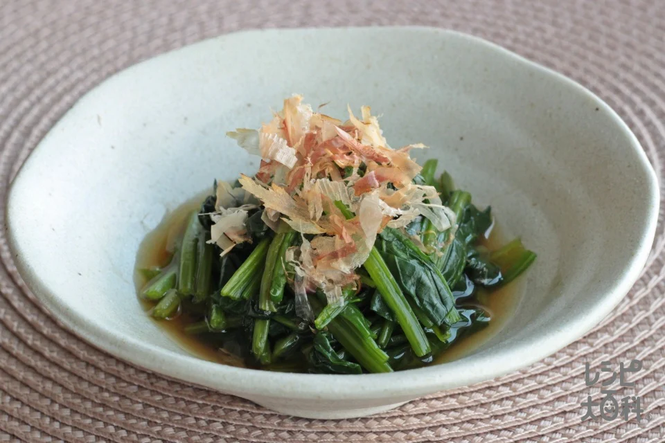 レンジで簡単!ほうれん草のおひたし